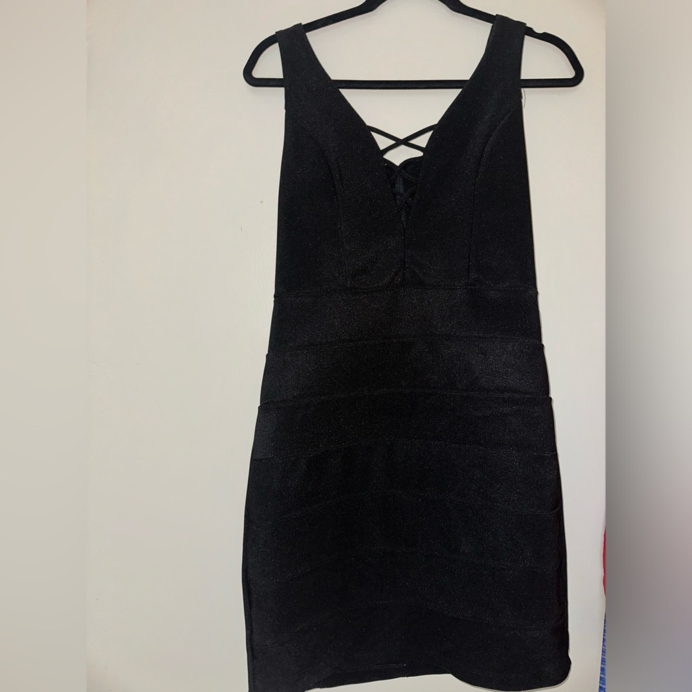 Black short dress
